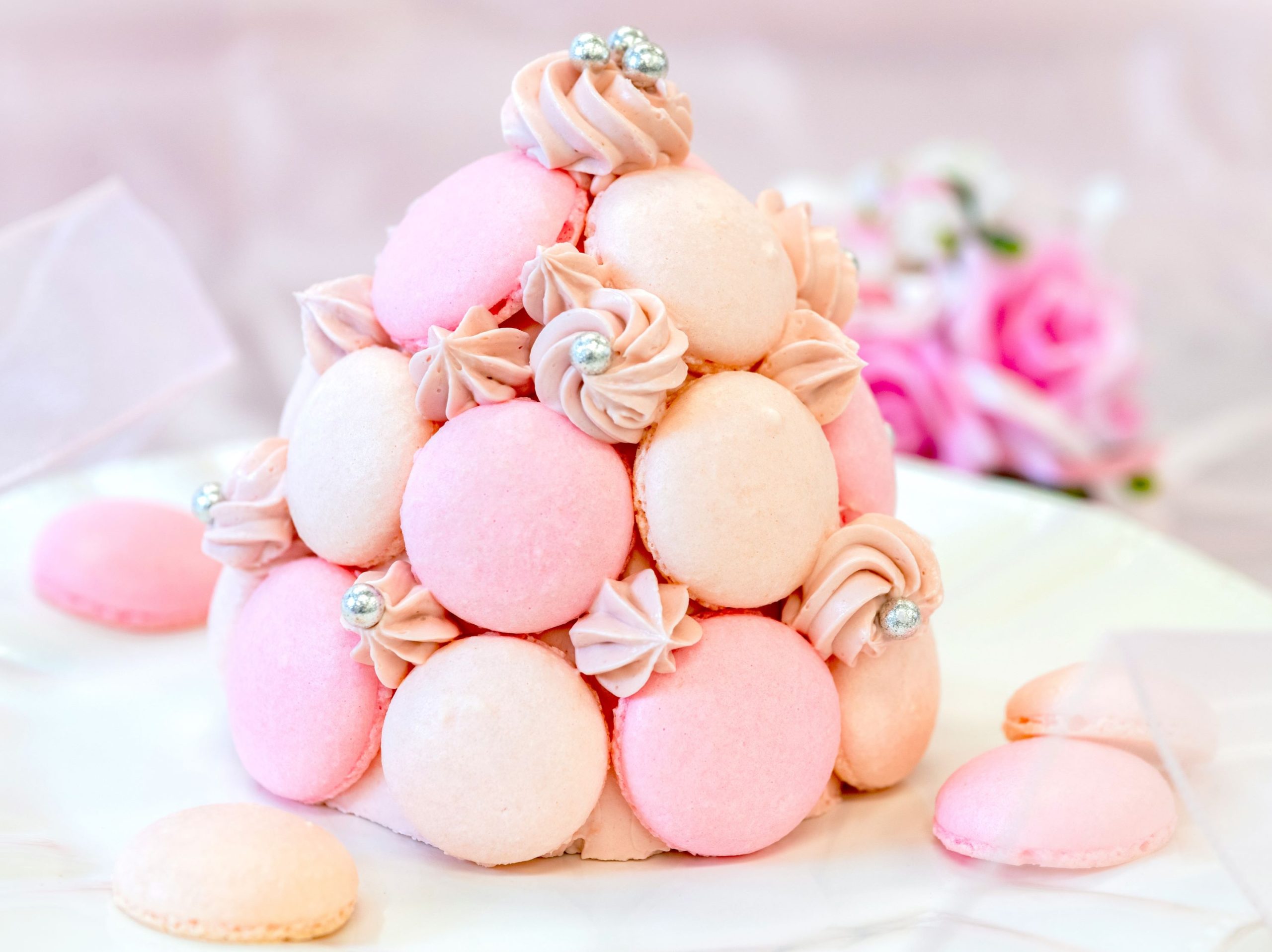 【洋菓子】マカロンタワーケーキ